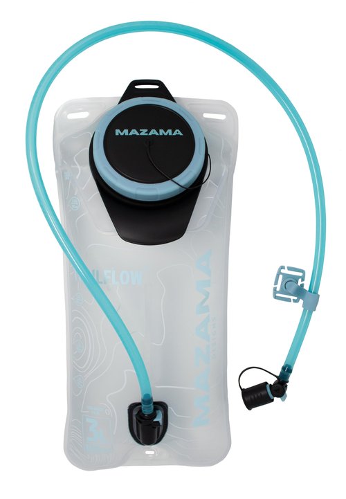 Trailflow-88EZ Hydration Bladder by Mazama Designs. Leakproof, Easy Clean and Fill Water Reservoir BPA Free, Fits Most Hydration Backpacks. Great for Running, Hiking, Camping, Cycling. (3L)