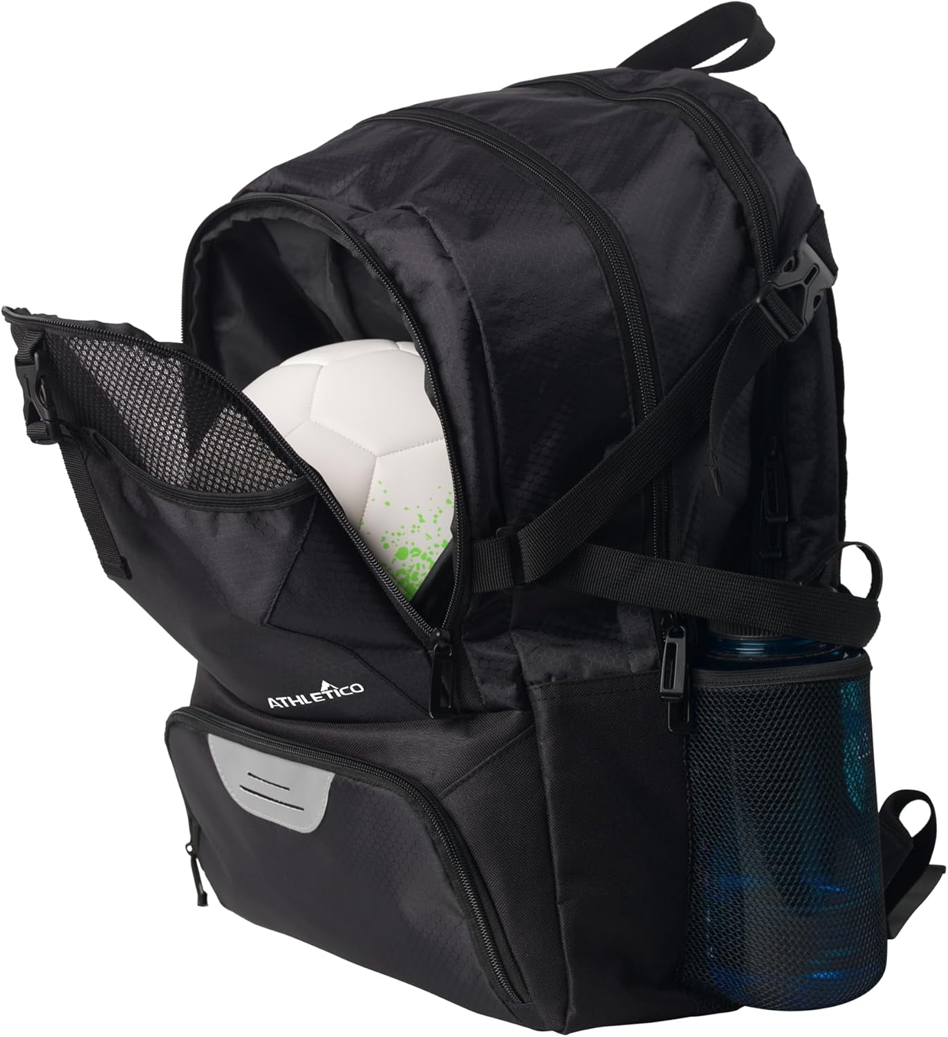 Athletico National Soccer Bag - Backpack for Soccer, Basketball & Football Includes Separate Cleat and Ball Holder
