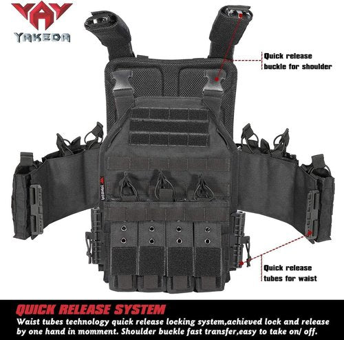 BOMTURN Upgrade Tactical Airsoft Outdoor Vest
