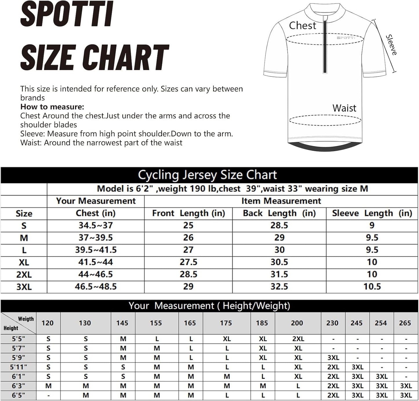 Spotti Men's Cycling Bike Jersey Short Sleeve with 3 Rear Pockets- Moisture Wicking, Breathable, Quick Dry Biking Shirt