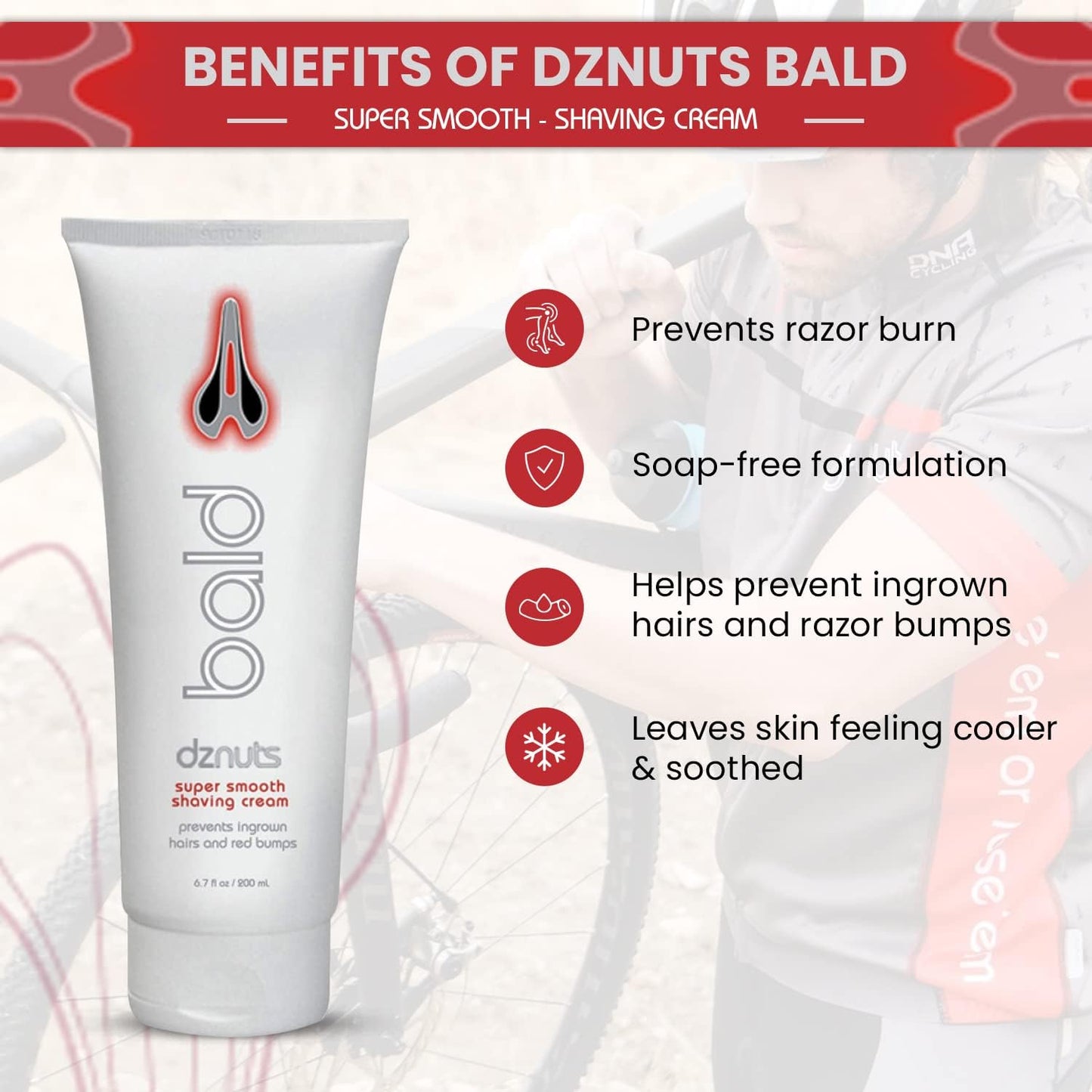 Men's Pro Chamois Cream, Anti -Chafing Cream for Saddle Sores, Chafing, Rubbing, Inner Thighs Friction for Cyclists, Runners, Triathletes