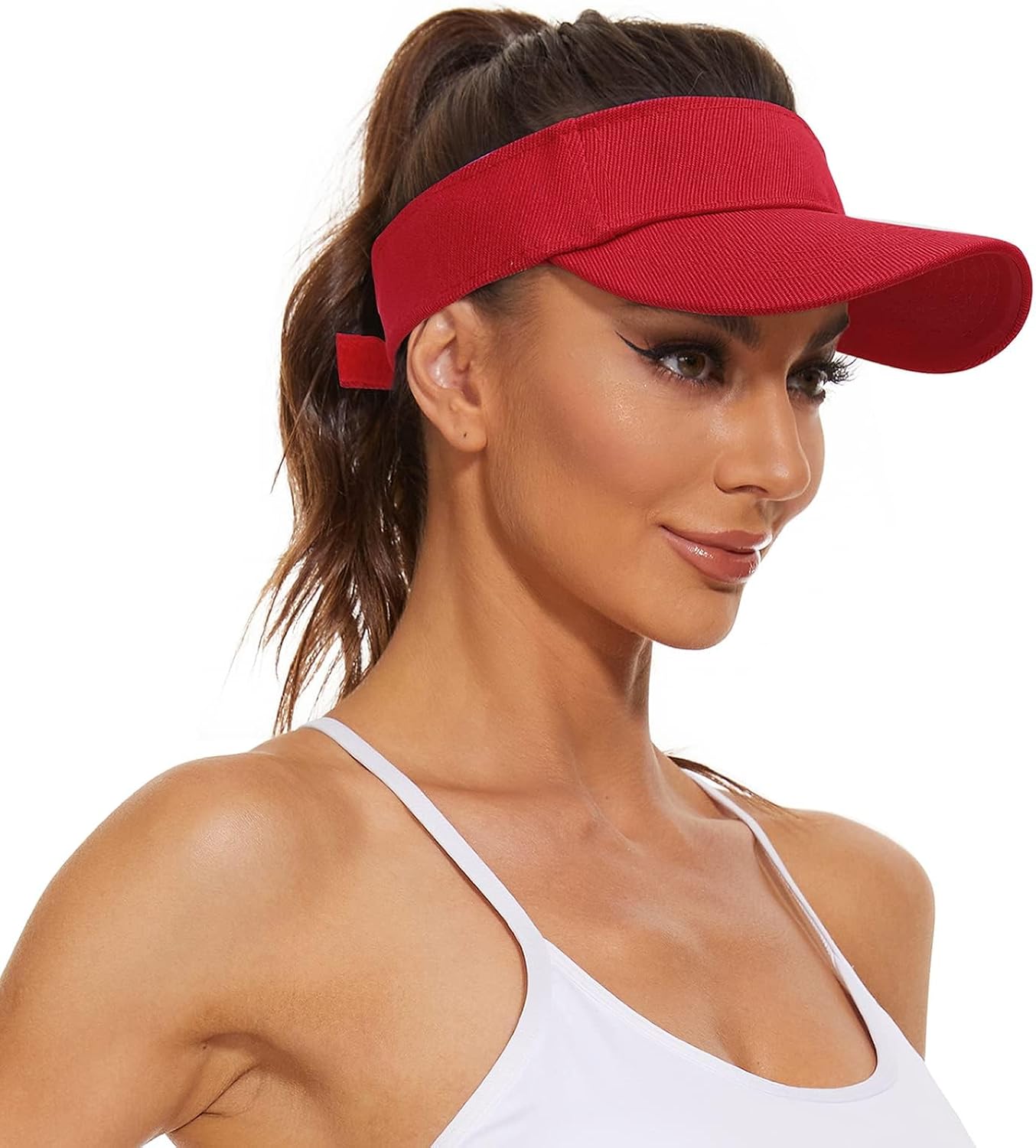 Women's Sun Protection Visor Hat | Cotton Sports Cap for Outdoor Activities