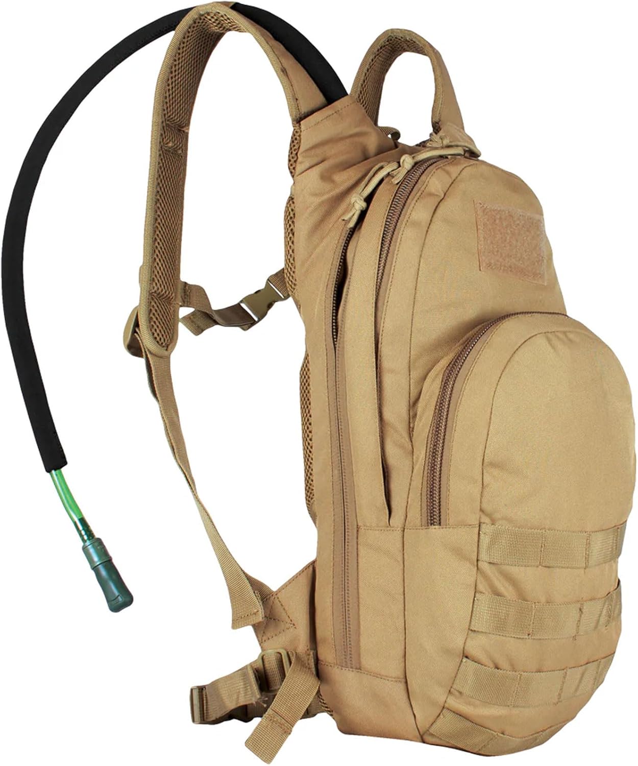 Fox Outdoor Products Compact Modular Hydration Backpack | 11L Tactical Pack with 2.5L Bladder, MOLLE Webbing & Stay-Cool Mesh