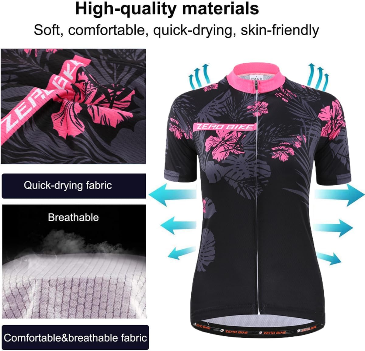 Women's Short Sleeve Cycling Jersey Jacket Cycling Shirt Quick Dry Breathable Mountain Clothing Bike Top