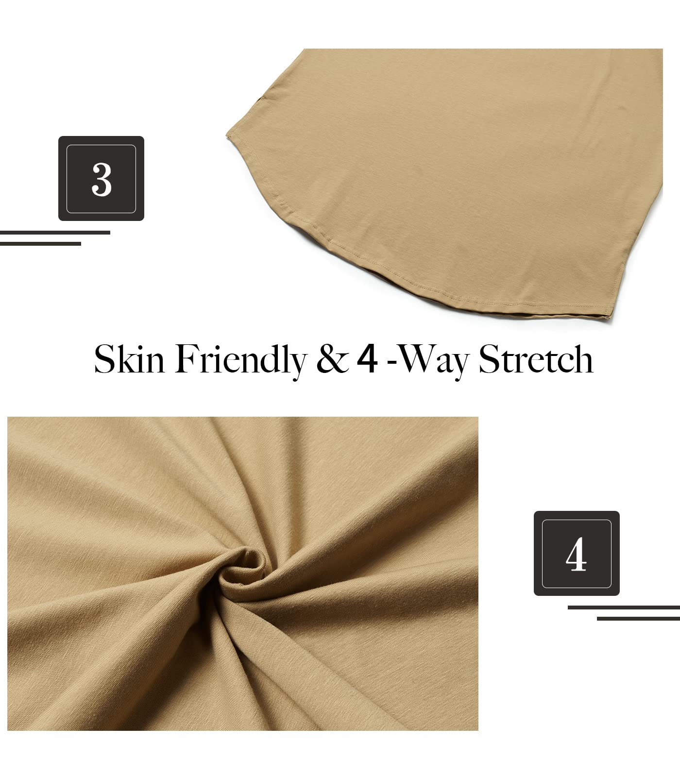 Athlemon Mens Long Shirts for Men Extra Long T Shirts Mens t-Shirts Longline Hipster Reflective Line Scallop Tees