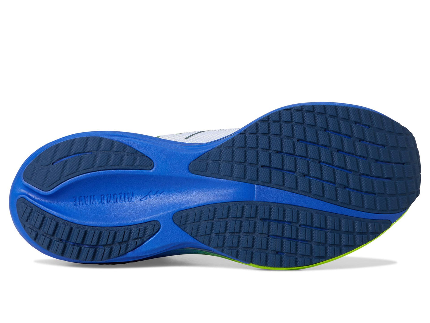 Mizuno Men's Wave Rider 29 Running Shoe, White-Estate Blue, US Mens 16