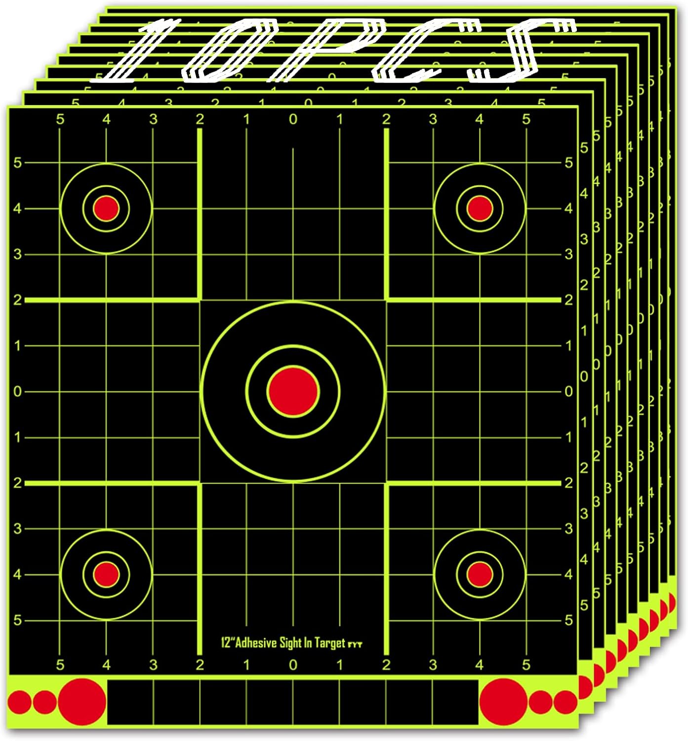 ATFLBOX 12x12 inch Splatter Paper Targets and Adhesive Target Papers.Shooting Outdoor and Indoor. Rective Shooting Targets for Air Gun - Rifle - Pistol - Airsoft - Air Rifle