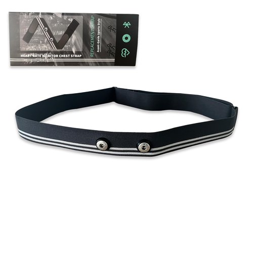 LUCKY BIG NINE Heart Rate Monitor Replacement Strap Compatible with Polar Garmin Tickr Wahoo Coospo- Heart Rate Monitor Strap Replacement (Double Silver)