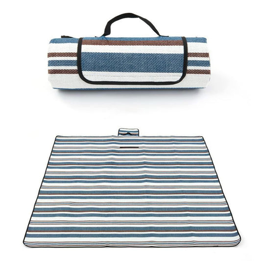 NKTDWO Extra Large Picnic Blankets, 80''X80'' Handy Sandproof Beach Mat, Portable Waterproof Outdoor Blankets for Spring Summer Park Travel, Hiking, Stadium Blanket Fit 4-8 Adults (Blue)