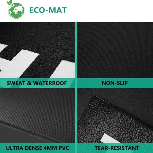 Saurka Bike Mat for Peloton & Wahoo Kickr, 3060in 6mm PVC Cycling Mat