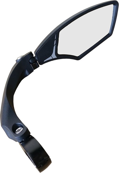 Hafny Handlebar Bike Mirror – HD Glass, Wide Angle, Adjustable 360° Rear View – Shatterproof, Anti-Glare, Premium, MTB, E-Bike, and Commuter Cycling Safety, HF-MR095