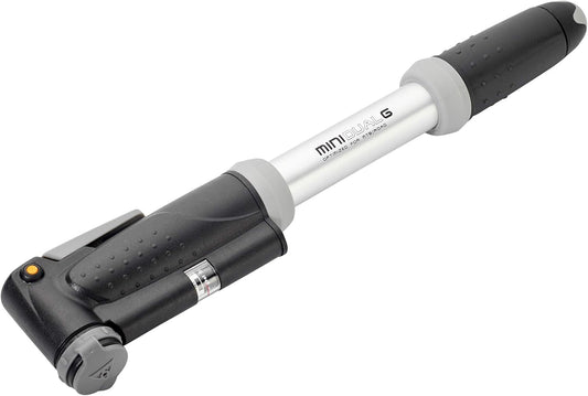 Topeak Mini Dual G Bike Pump with Gauge, Silver, 10.8” x 1.5” x 0.7”