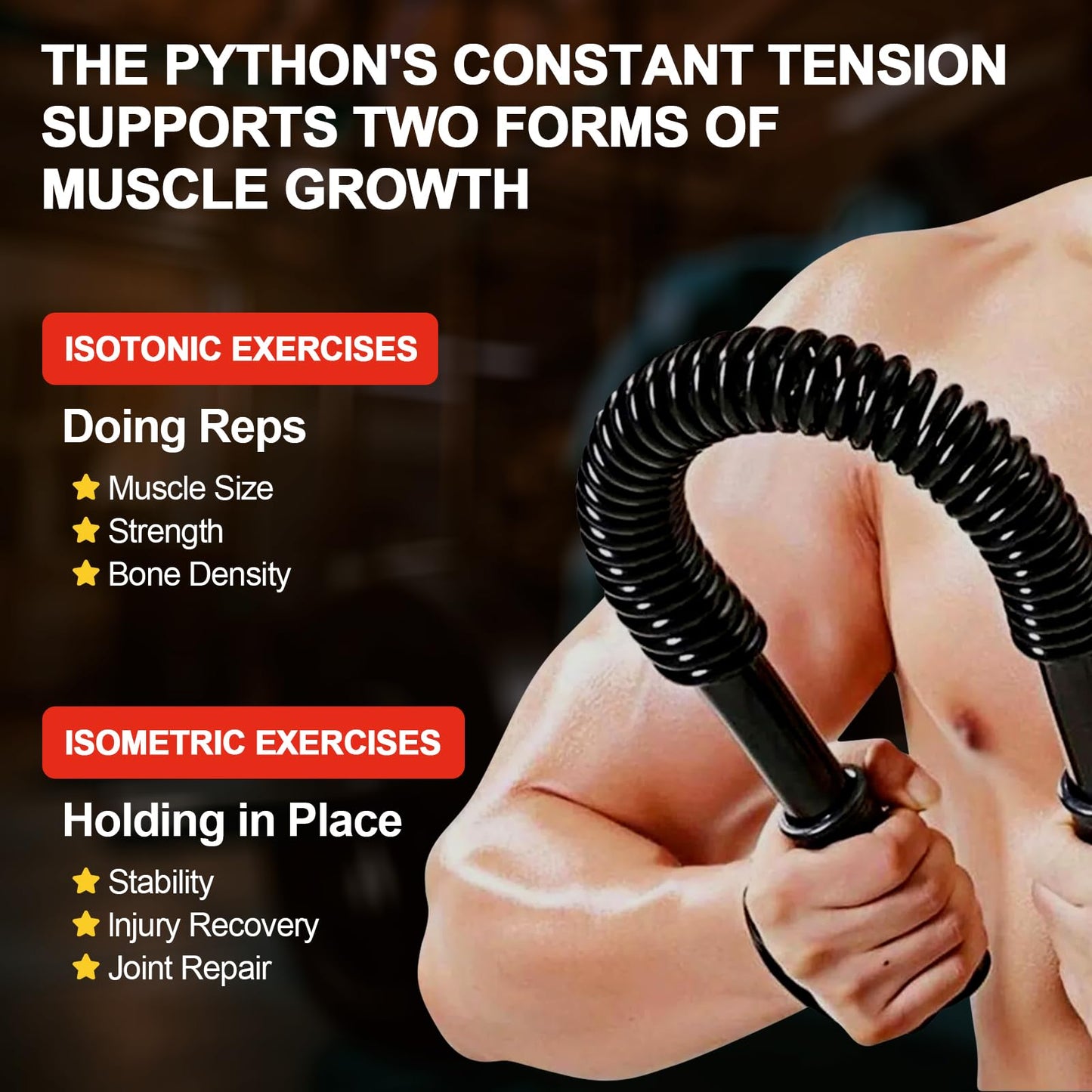 JAOTREL Power Twister Bar, Upper Body Strength Training Bar, Heavy Duty Arm Builder for Chest Shoulder Forearm Bicep and Arm Strengthening Workout Equipment (66, Pounds)