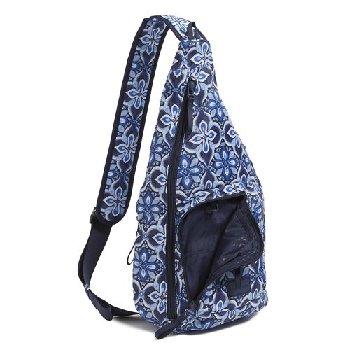 Vera Bradley Ripstop Sling Backpack, Raindrop Medallion