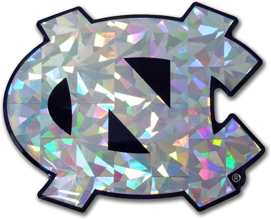 UNC North Carolina Blue Reflective Decal | Premium 3D All-Weather Sticker for Car, Laptop, Water Bottle & More | Officially Licensed, Made in USA