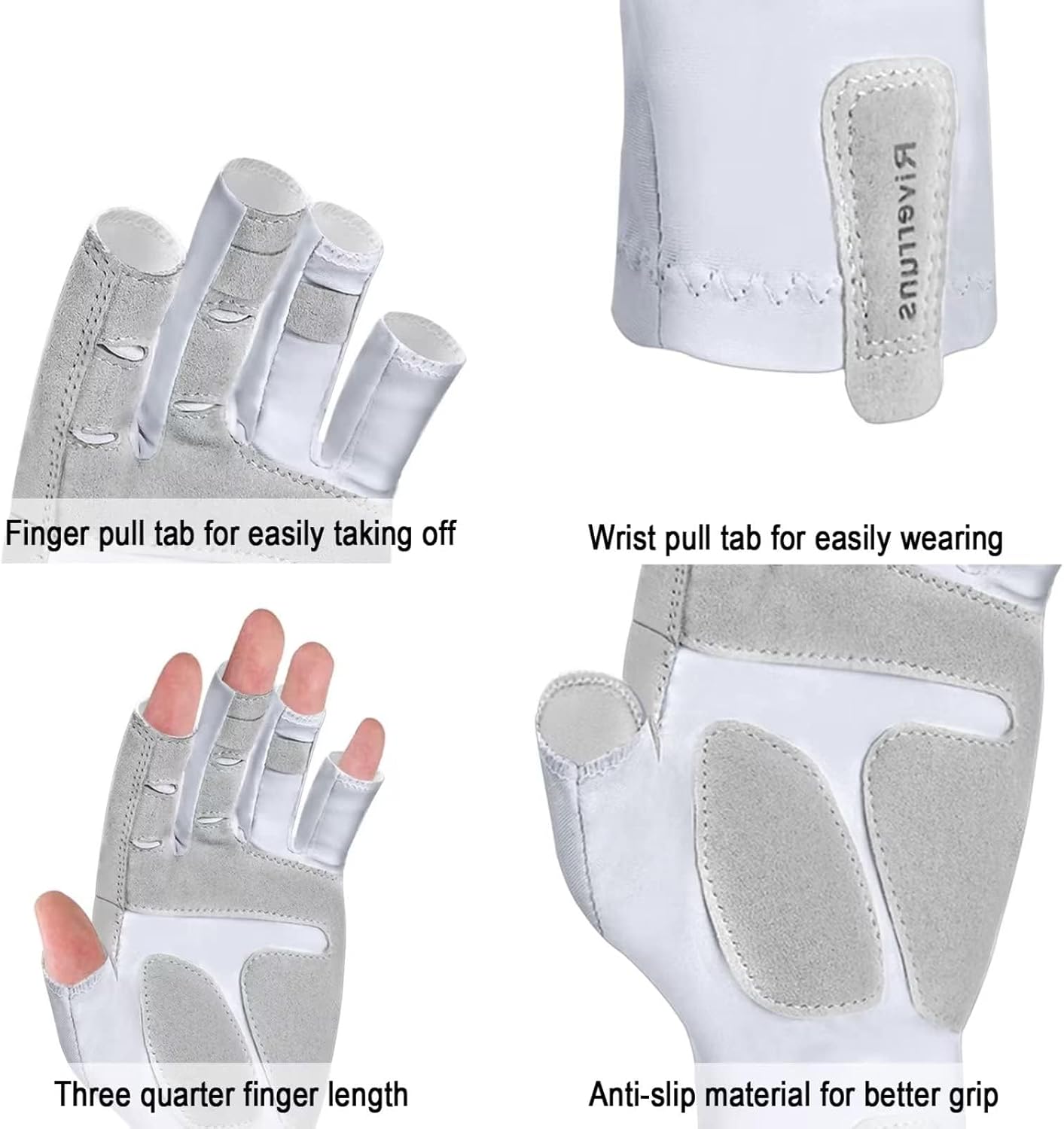 UPF 50+ Fishing Gloves | UV Protection for Men & Women | Outdoor Activities