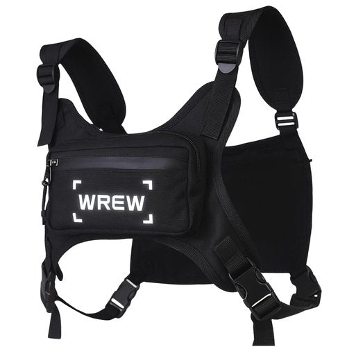 Water Resistant Running Chest Pack for Men-Running Phone Holder with Extra Storage-Lightweight Running Vest for Workouts