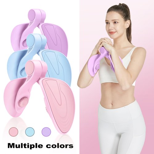 ZONRIBIN Thigh Trainer, Inner Thigh Exerciser, Pelvic Floor Muscle Training, Home Workout Equipment (Purple)