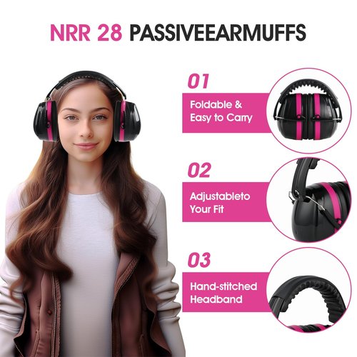YINSHOME Shooting Ear Protection Earmuffs, Gun Safety Glasses, Earplugs, Protective Case