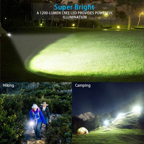 Vnina Tactical Flashlight Rechargeable, High Lumens Led Flashlights Handheld-Magnetic Base, Super Bright, Zoomable, Water-Resistance, 4 Modes, Powerful Flash Light for Camping, Hiking and Emergence