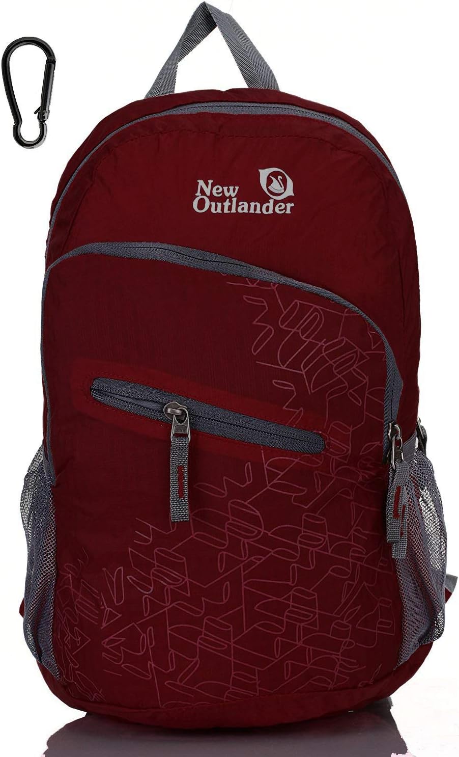 Outlander Packable Handy Lightweight Travel Hiking Backpack Daypack, Black