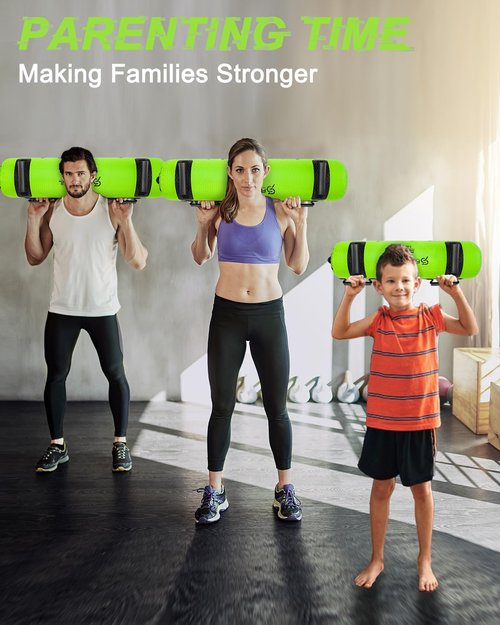 SAEEPABUL Aqua Bag Water Weight Bag for Strength Training, Portable Sandbag Alternative for Full Body Fitness, Core and Balance Workouts, Ideal for Home Gym and Travel Weight Training - Green