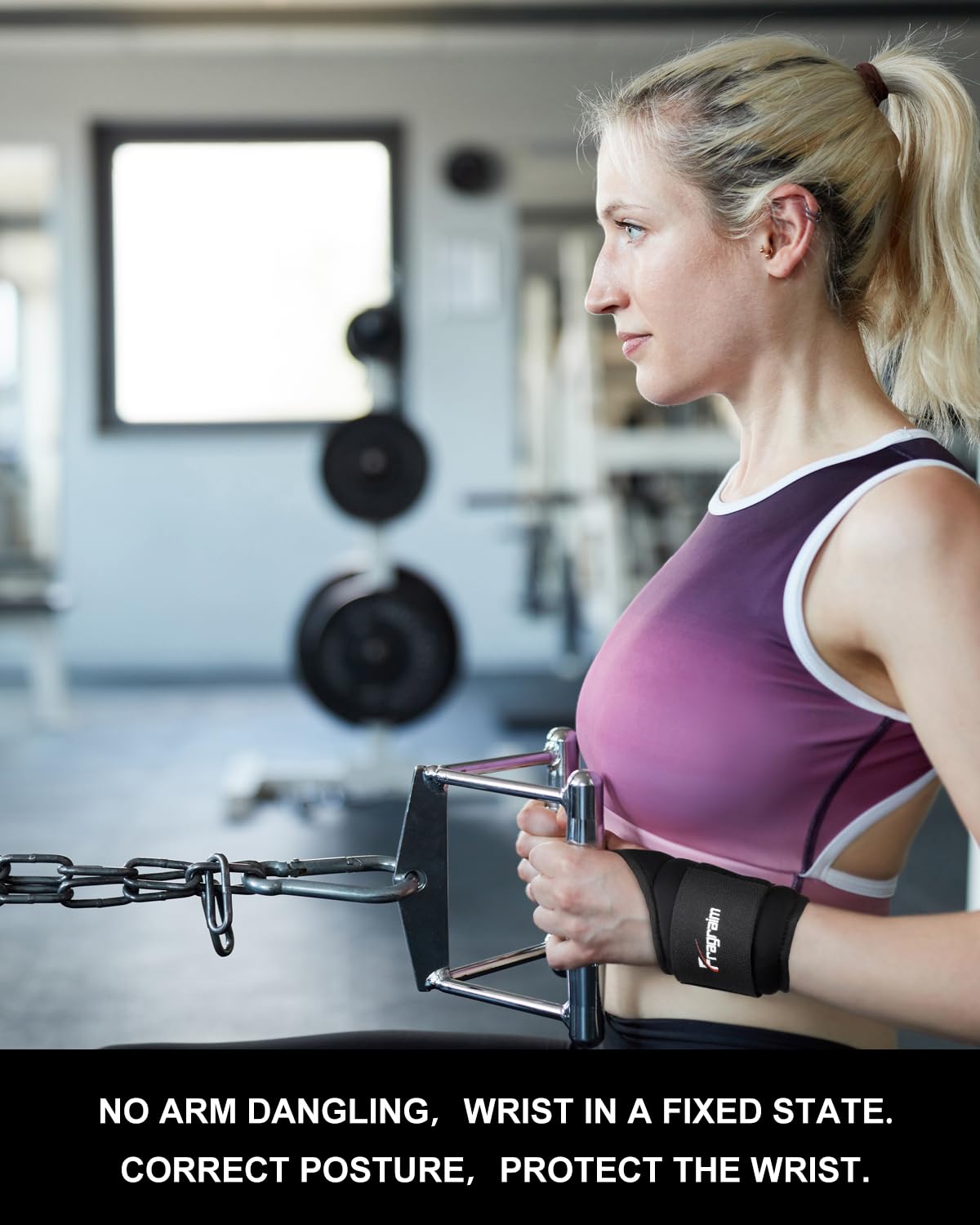 Fragraim Wrist Weights for Women Men with Thumb Loops Lock 1lb*2 Wrist and Ankle Weights Sets for Walking Running Strength Training Exercises- Black