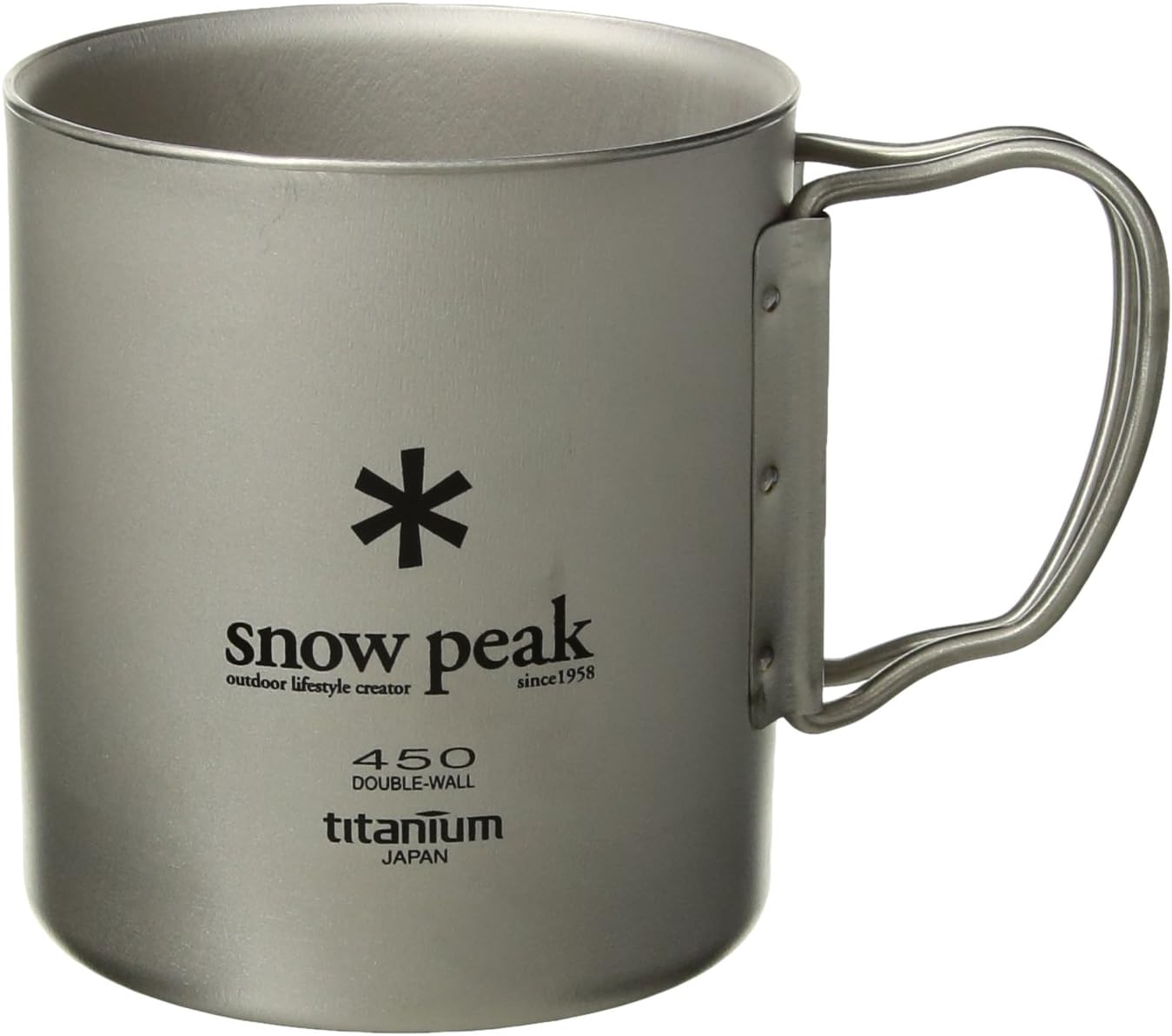 Snow Peak Double Wall 450ml Insulated Camping Cup - Lightweight & Durable