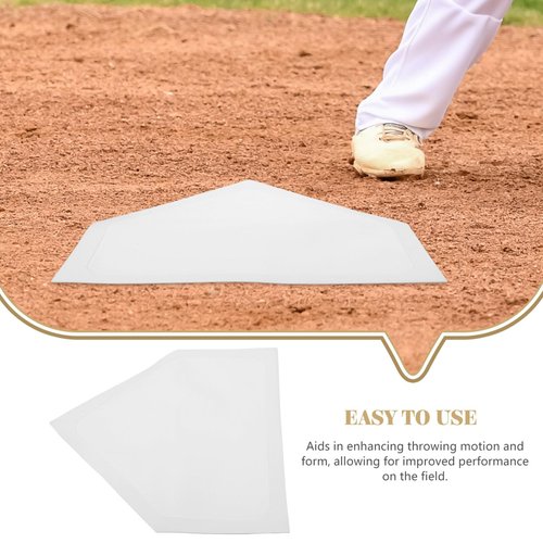 Baluue Baseball Home Plate Training Mat, TPE Material,16.53" X 16.14", Improve Pitching Accuracy and Strength, Indoor & Outdoor Baseball Training Equipment for Play