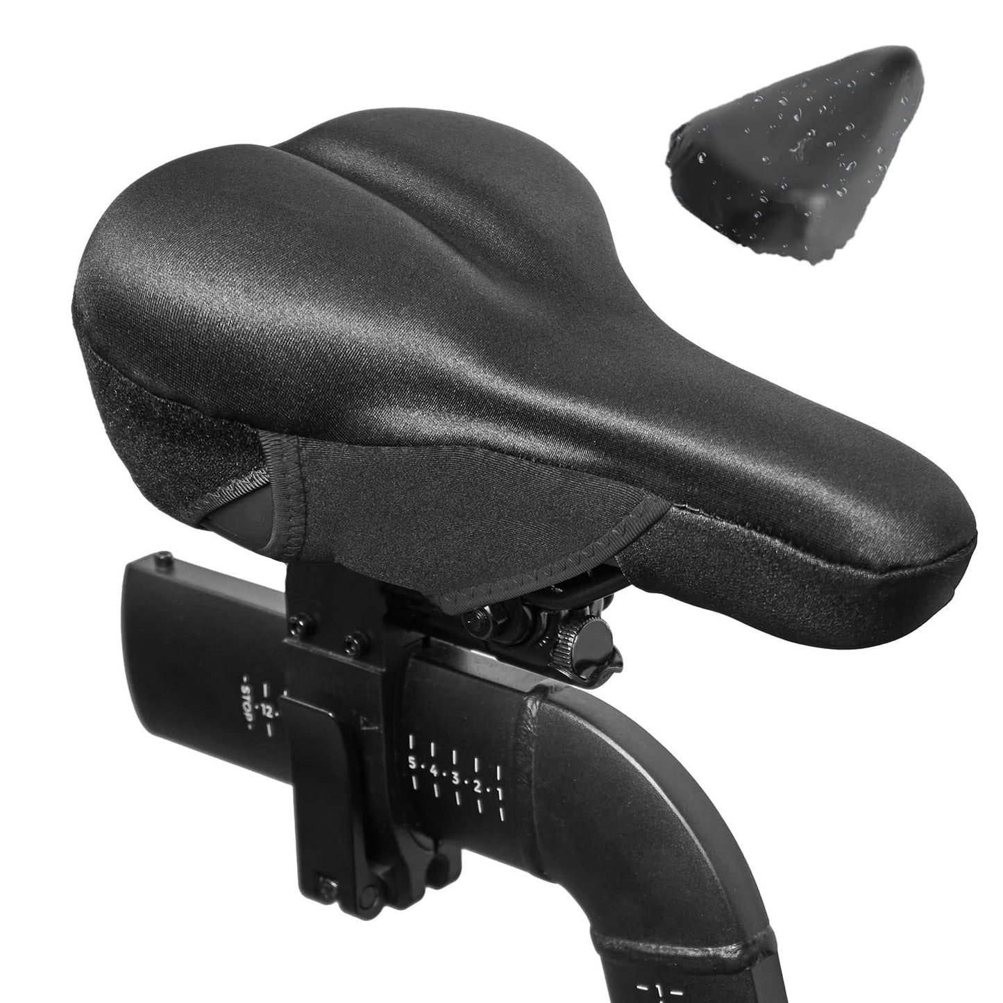 Gel Bike Seat Cushion – Extra Comfort & Anti-Friction, Waterproof & Shock-Absorbing for Long Rides, Compatible with Peloton & Road Bikes