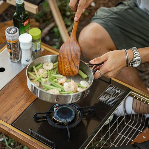 Naturehike Desktop & Embed Folding Single-Burner Gas Stove,13,648BTU Portable Gas Stove with Carrying Handle, Electronic Ignition Outdoor Camping Cooking Stove