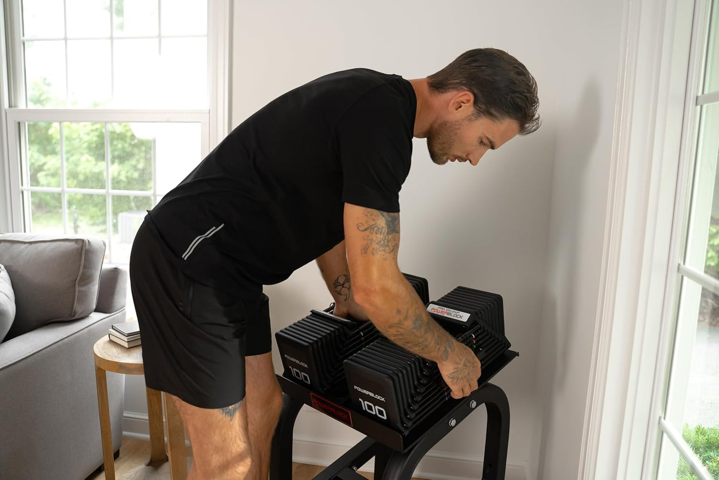 PowerBlock Home Rack Stand, Dumbbell Rack & Weight Rack Without Tray