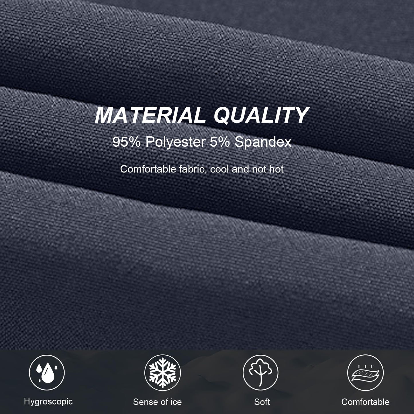 IBIH Men's Ice Silk Cooling Quick Dry Running Shorts Lightweight Breathable Gym Workout Short with Zipper Pocket Elastic,Grey,Medium