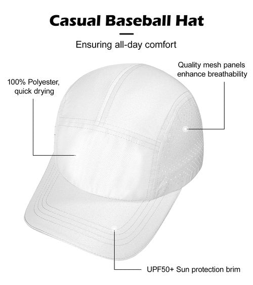 XL XXL Hat Mens Big Head, Performance Golf Hat for Men Women Water-Resistant Sun Hat Adjustable Summer Sport Cap Outwork White