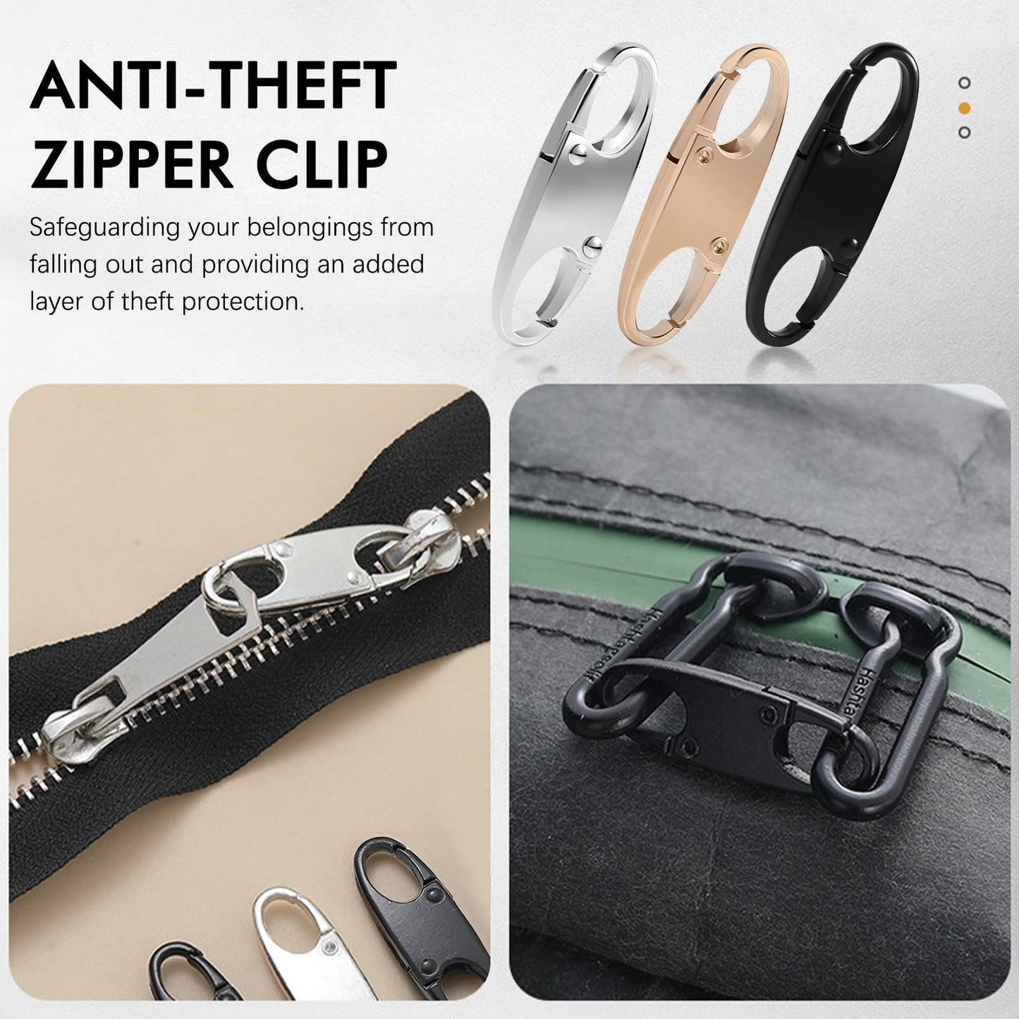 AGLOO 15Pcs Double Small Carabiner Clips Mini Zipper Pull,Versatile S Carabiner Keychain,Alloy Snap Hook Lock Zipper Clip,for Camping Fishing Traveling and DIY