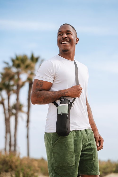 ChicoBag Adjustable Bottle Sling rePETe + Refine (Sapphire)