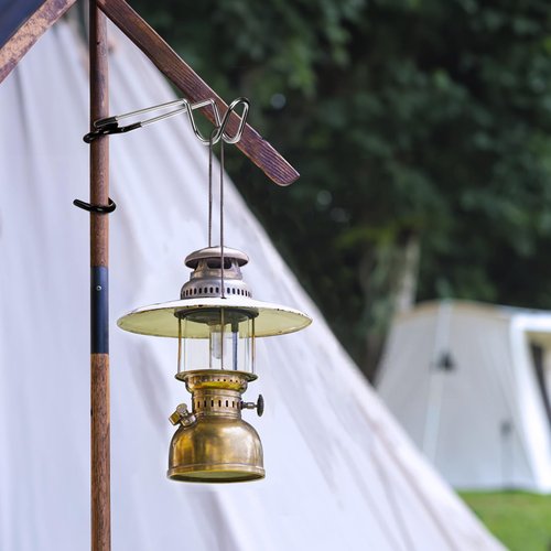 Tlence 4 Pack Camping Lantern Hook Hangers, 10" Outdoor Lamp Hanger Stand, Stainless Steel Non-Slip Tent Light Pole Hook, Portable Water Bottle Holder Bracket for Camping Hunting Fishing Hiking
