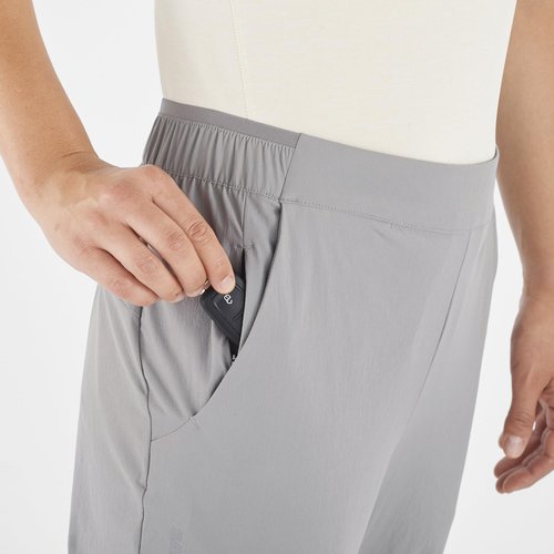 Salomon Women's Wayfarer Ease Outdoor Pants, Frost Gray, XL