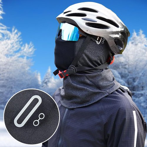 Balaclava Ski Mask Thermal Windproof Winter Mask Face Cover Cold Weather Breathable Snowboarding Motorcycle Skimask Black