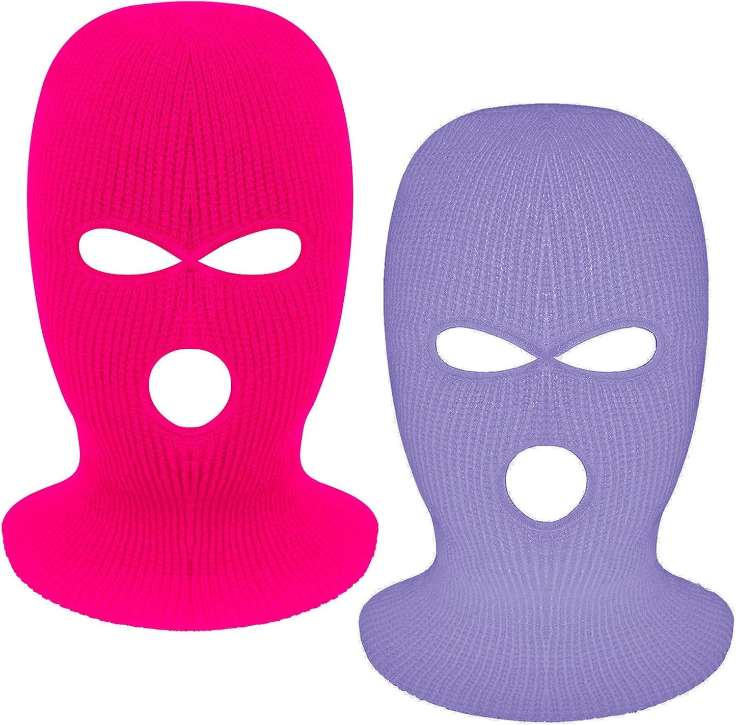 3-Hole Full Face Mask | Knitted Winter Balaclava Cap for Outdoor Sports