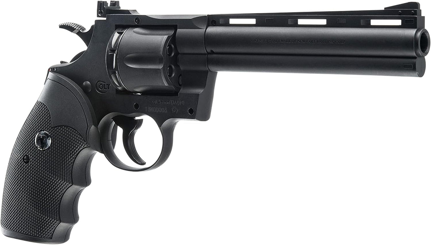 Umarex Colt 6" Python .357 Caliber Steel BB C02 Air Pistol, Powdered Black
