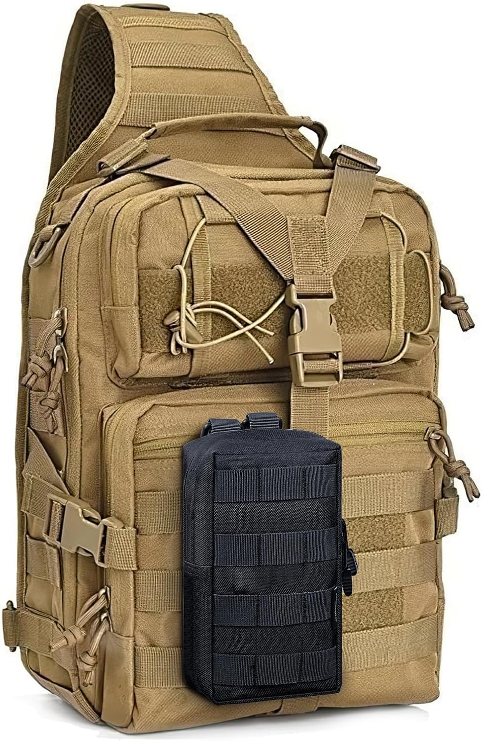 FUNANASUN 2 Pack Molle Pouches Tactical Pouch Small Molle Pouch Compact Water-Resistant EDC Pouch Molle Bag