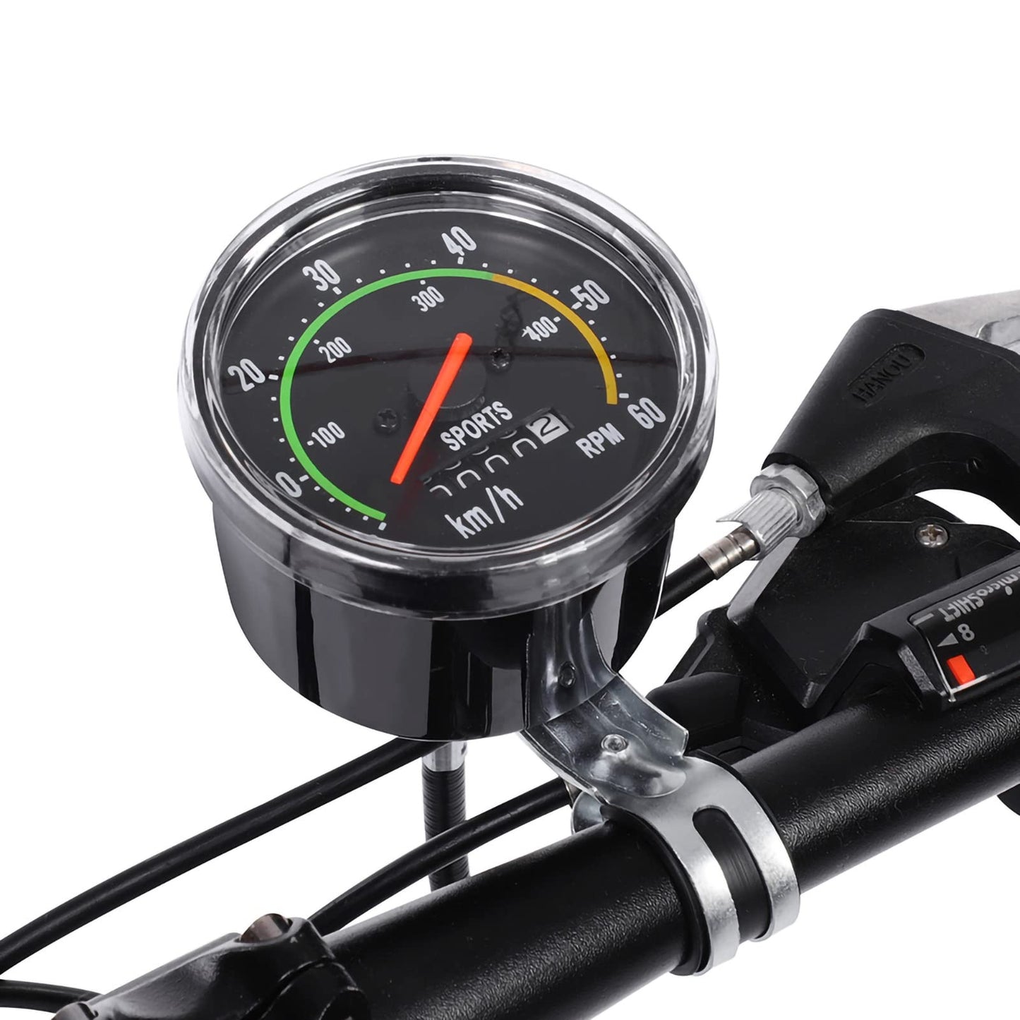 Airshi Mechanical Cycling Computer, Odometer, Speedometer, Stopwatch for Bicycle, Airshi4fc6vz2ntq