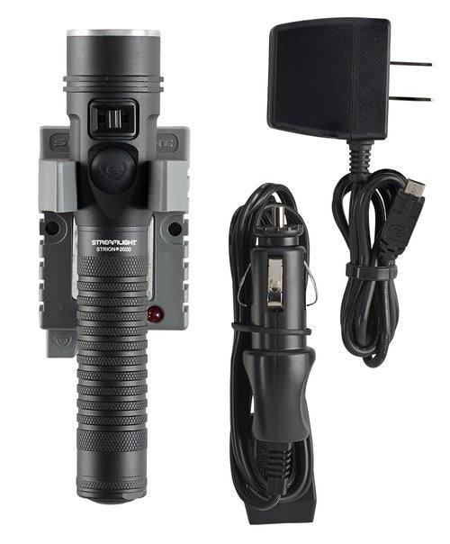 Streamlight 74431 Strion 2020 1200-Lumen Rechargeable LED Flashlight Includes 120V/100V AC/12V DC Charging System and Holder, Black