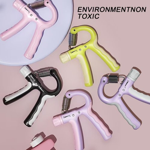 TUOBOUNDARY 2PSC Grip Trainer for Teens, Hand Grip Trainer for Seniors, Adjustable Resistance, 11.02-44.09 lbs, for Muscle Building and Finger Training