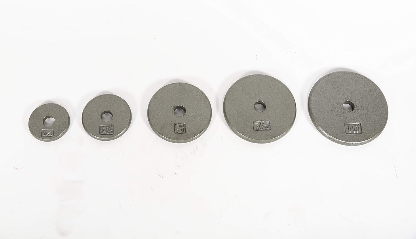 Ader Standard 1" Hole Cast Iron Weight Plate 1.25lb, 2.5lb,5lb, 7.5lb,10lb, 12.5lb,20lb. 25lb,50lb