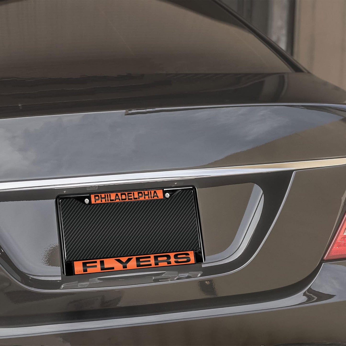 Rico Industries Ricepod NHL Detroit Red Wings Black Black Laser Cut Chrome Frame 12" x 6" 12" x 6" Black Laser Cut Chrome Frame - Car/Truck/SUV Automobile Accessory