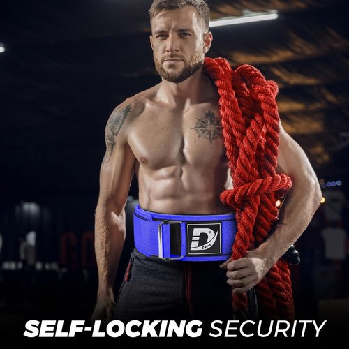 Defy Weight Lifting Belt – Premium Weightlifting Belt for Powerlifting, Bodybuilding, Cross Training & Back Support – Adjustable Workout Belt for Men & Women - 2X.Large - Blue