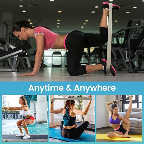 WIKDAY Resistance Bands Total 10PCS, Pull Up Assistance Bands, Workout Bands Set with Door Anchor, Elastic Bands for Body Stretching, Crossfit Training at Home/Gym Men & Women