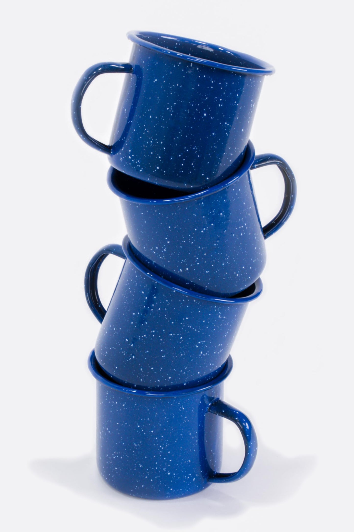 Alpine Mountain Gear 12 oz. Enamel Coffee Mug for Camping/Hiking, Durable Enamel Dishware, by Caddis Sports (12 Oz. (4 Pack))